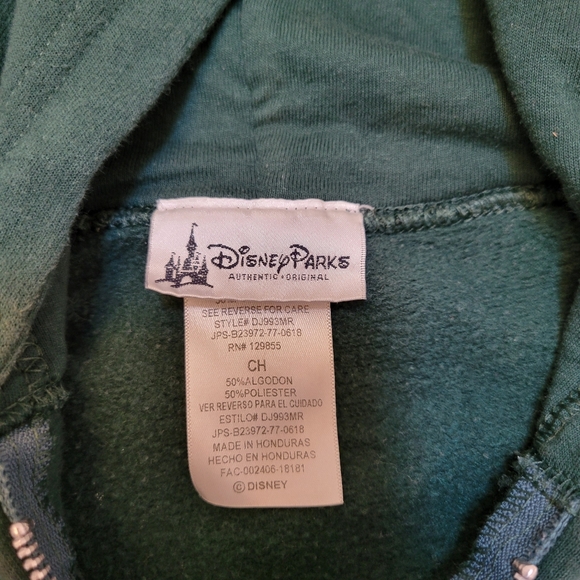 Disney Parks Haunted Mansion Ghost Cuties Adult Green Full Zip Hoodie small - Picture 5 of 8